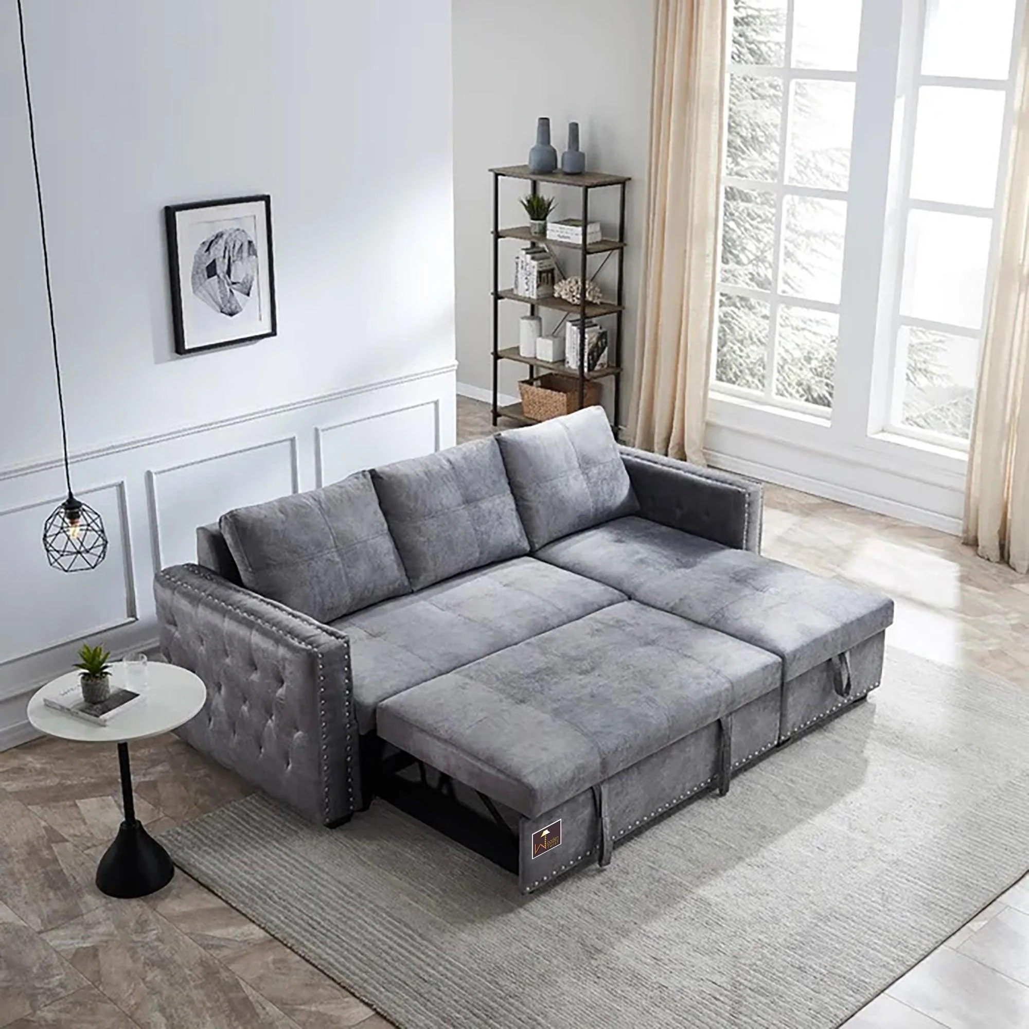 Katrin_90.5_Velvet_Square_Arm_Sofa_Bed_10